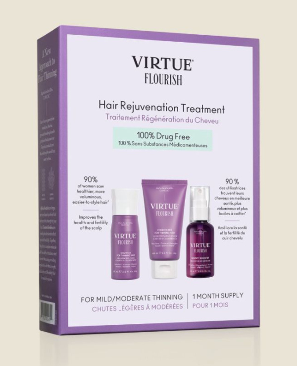 BUY VIRTUE FLOURISH HAIR REJUVENATION TREATMENT  MONTH SUPPLY (DRUG FREE) BLUXOM