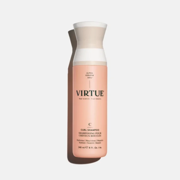 virtue curl shampoo full size 8fl oz 240ml