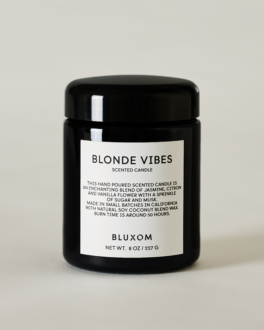 BLUXOM BLONDE VIBES COCONUT SOY SCENTED CANDLE 8oz / 227g alt