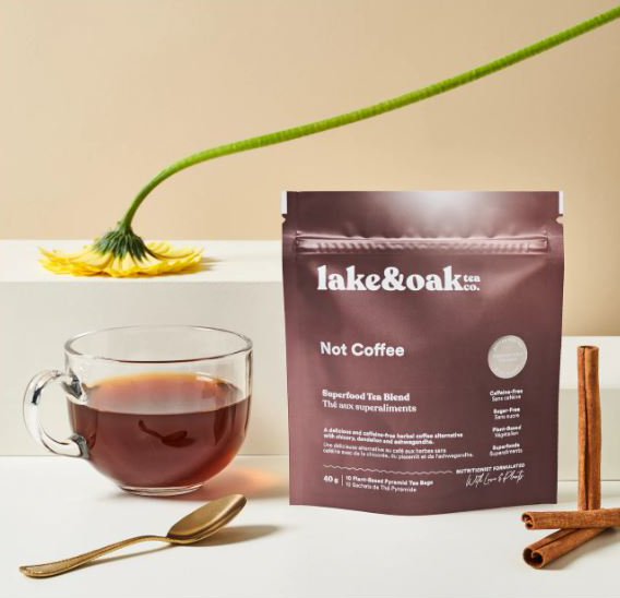LAKE AND OAK TEA NOT COFFEE SUPERFOOD TEA BLEND  10 BAGS  40g alt