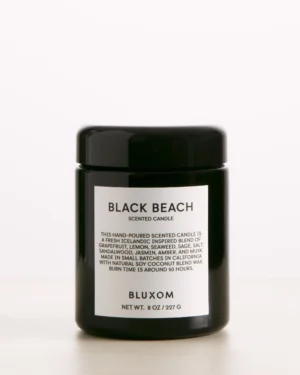 bluxom black beach candle single