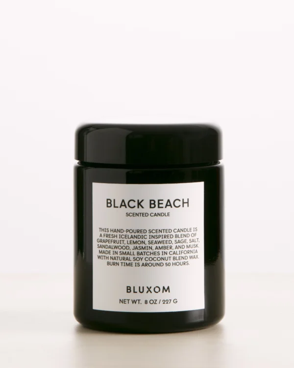 bluxom black beach candle single