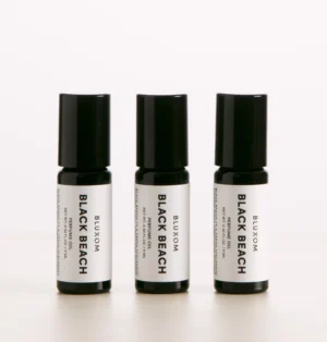 bluxom black beach roll on perfume oil trio
